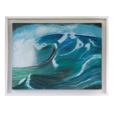 OLIO SU TELA NICA DEGAN ' ENERGIA ' dimensioni L 60 x H 80 cm.