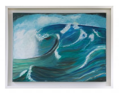 OLIO SU TELA NICA DEGAN ' ENERGIA ' dimensioni L 60 x H 80 cm.