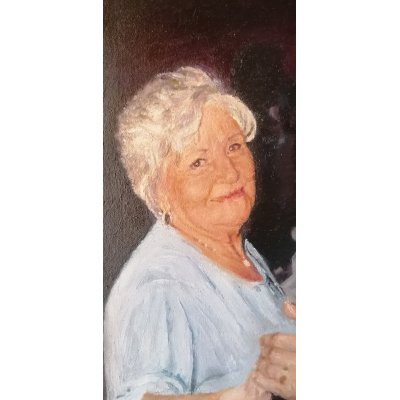 OLIO SU TELA FABRIZIO SPATARO ' COPPIA AL BALLO ' dimensioni L 35 x H 50 cm.