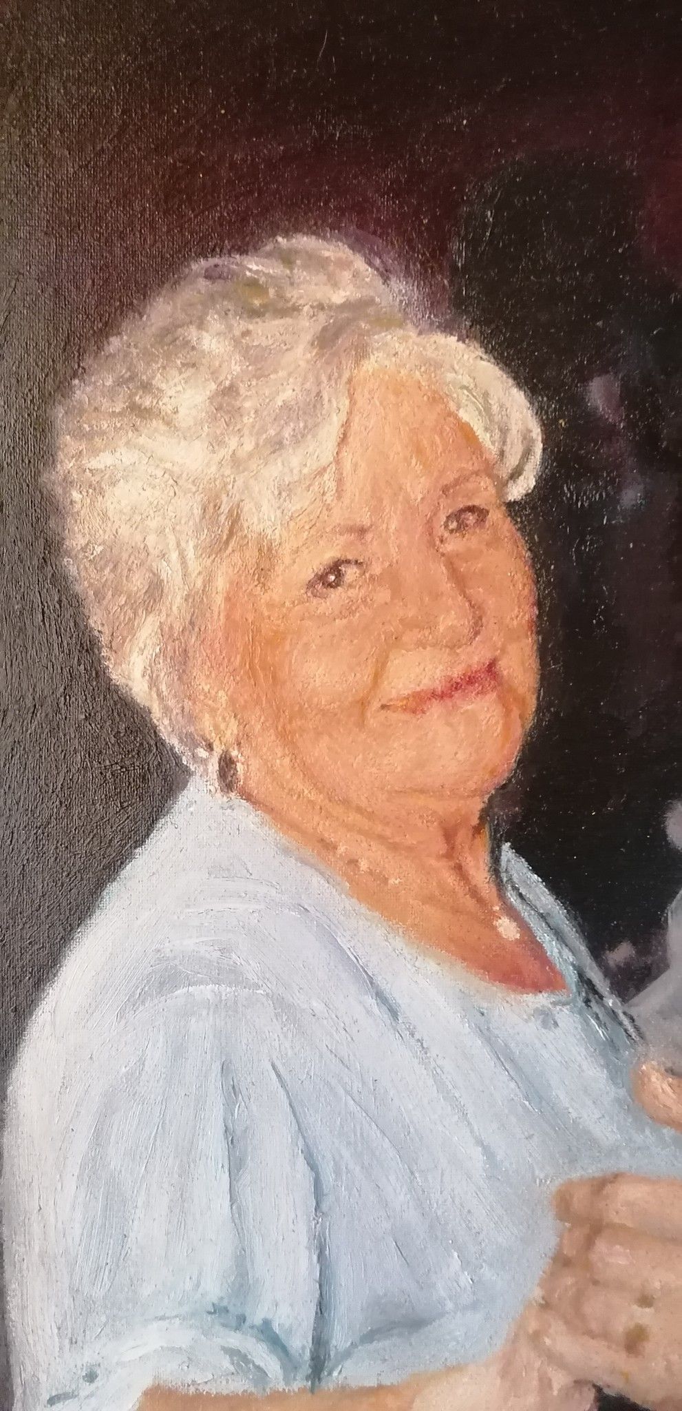OLIO SU TELA  FABRIZIO SPATARO ' COPPIA AL BALLO '  dimensioni L 35 x H 50 cm.