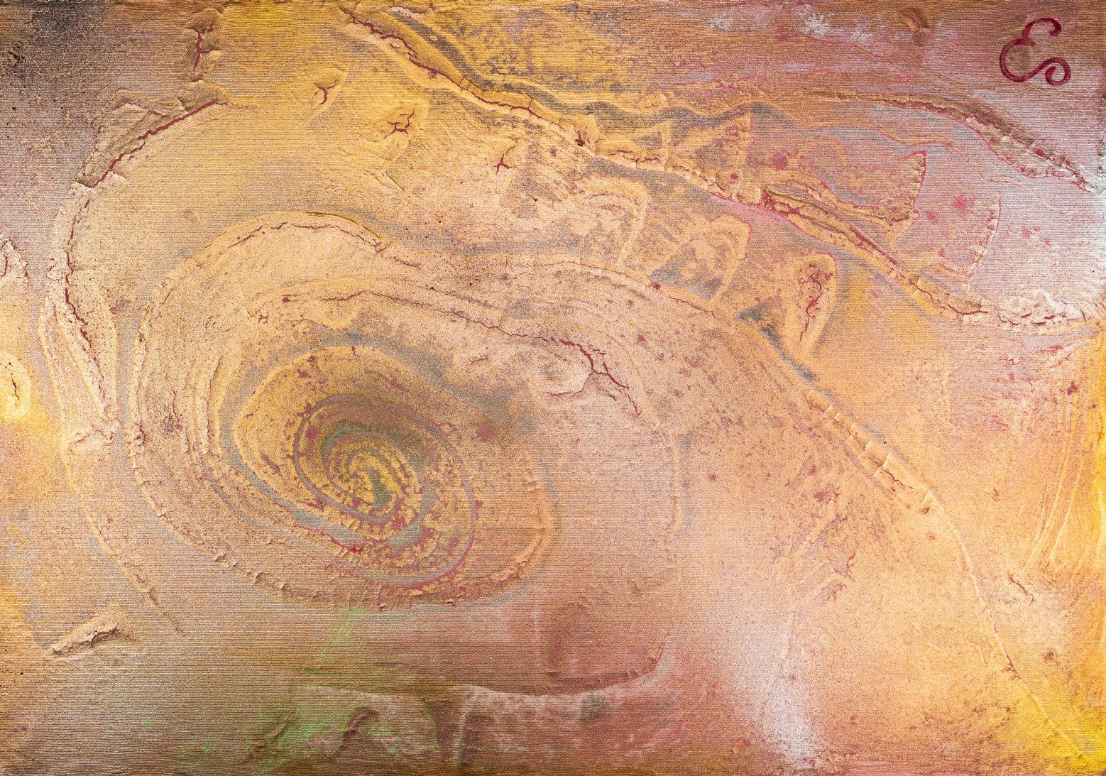 MIXED MEDIA SU TELA  PAOLA HULLER ' MESSAGGIO NELLA BOTTIGLIA N. 94 '  dimensioni L 100 x H 70 cm.