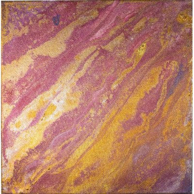 MIXED MEDIA SU TELA PAOLA HULLER ' MESSAGGIO NELLA BOTTIGLIA N. 121 ' dimensioni L 30 x H 30 cm.