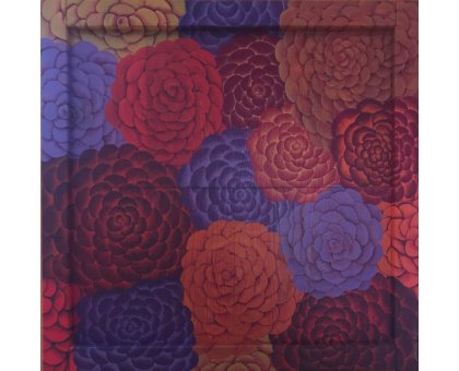 ACRILICO SU TAVOLA LORENA PREMOLI ' CUT IKEA ' dimensioni L 76 x H 74 cm.