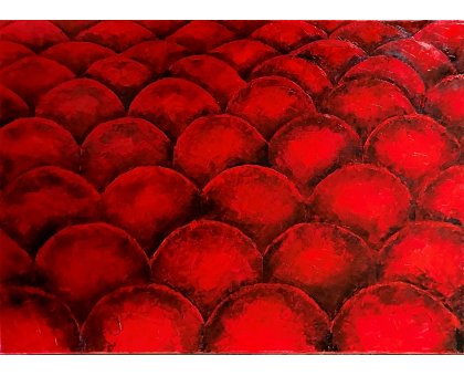 OIL ON CANVAS LORENA PREMOLI ' CINEMA ' size L 70 x H 50 cm.