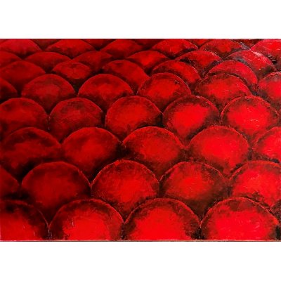 OLIO SU TELA LORENA PREMOLI ' CINEMA ' dimensioni L 70 x H 50 cm.