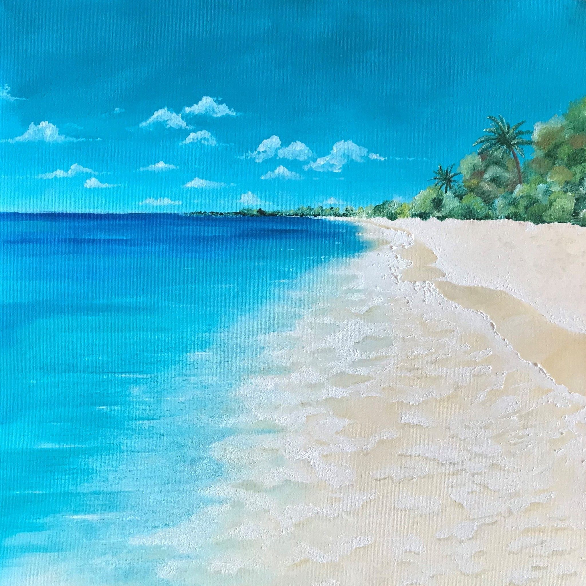 OIL ON CANVAS  LORENA PREMOLI ' IMAGINE 2 '  size  L 40 x H 40 cm.