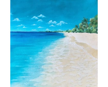 OIL ON CANVAS LORENA PREMOLI ' IMAGINE 2 ' size L 40 x H 40 cm.