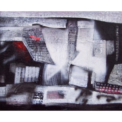 MIXED MEDIA SU TELA GIORGIO BONGIORNI ' TRACCE DI TERRITORIO ' dimensioni L 123 x H 99,7 cm.