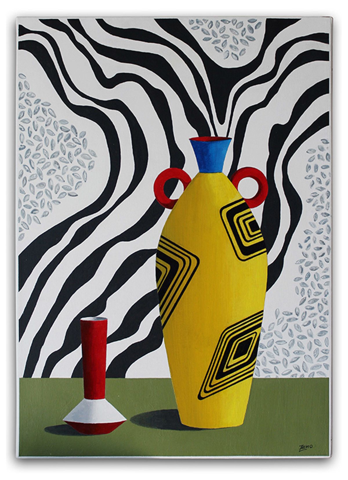 ACRILICO SU TELA  ENZO CATTANEO ' LA MESSICANA - THE MEXICAN GIRL '  dimensioni L 50 x H 70 cm.