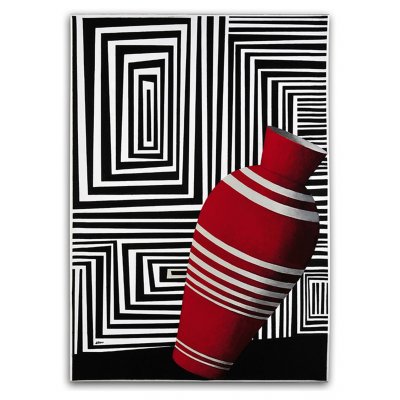 ACRILICO SU TELA ENZO CATTANEO ' L 'UBRIACO - THE DRUNKARD ' dimensioni L 50 x H 70 cm.