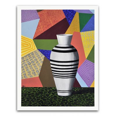 ACRILICO SU CARTONCINO ENZO CATTANEO ' IL SOBRIO - THE SOBER ' dimensioni L 50 x H 70 cm.