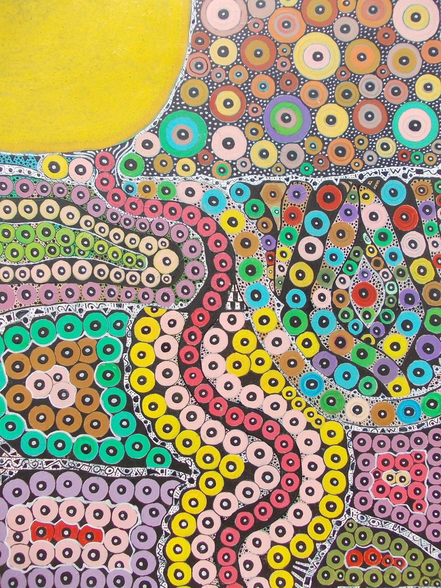 ACRILICO SU TELA  MAURO BENEDETTI ' LA CASA DEL SOLE '  dimensioni L 93 x H 126 cm.