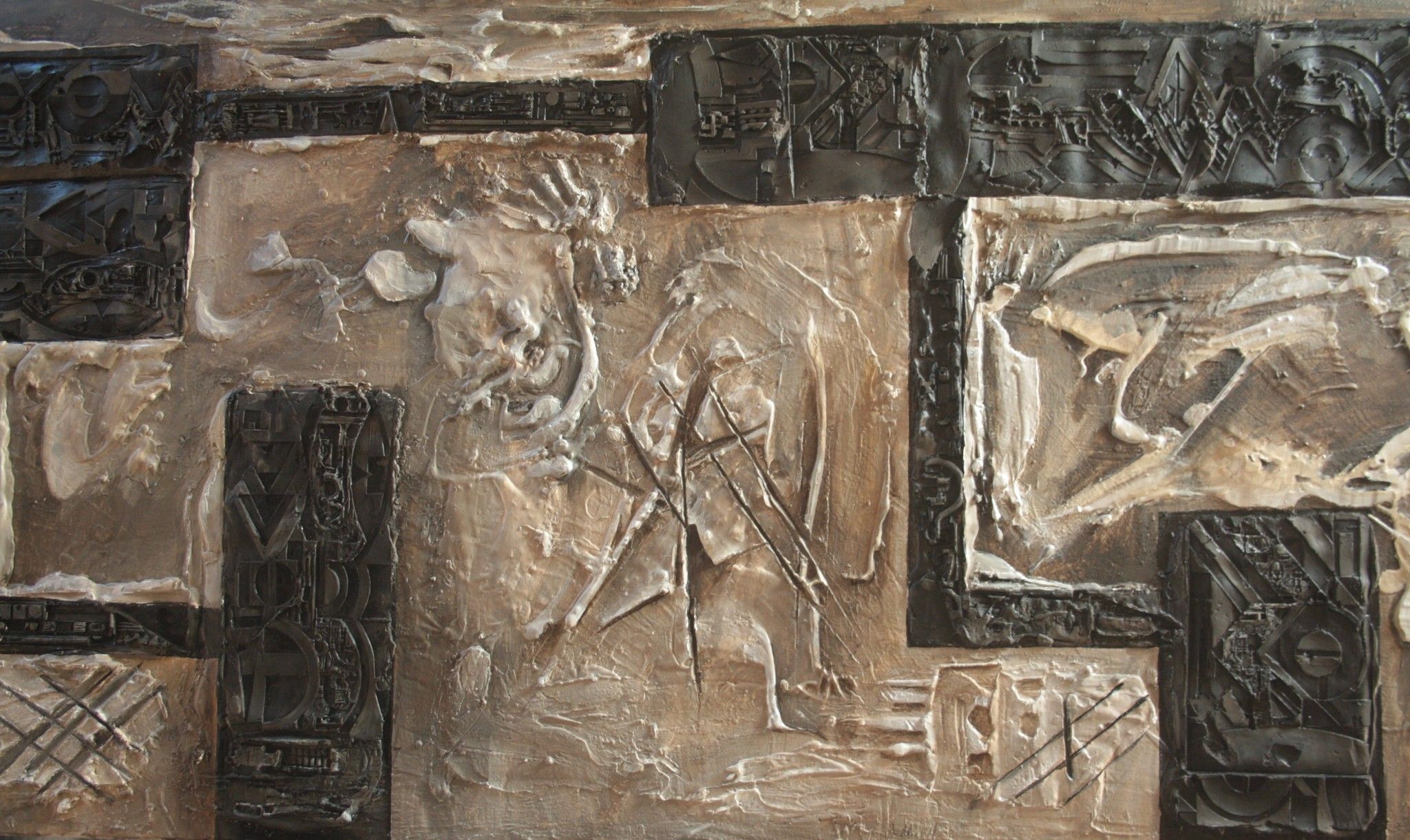 ACRILICO SU TELA  MARIANO CARRARA ' ASTRATTO 682 '  dimensioni L 200 x H 100 cm.