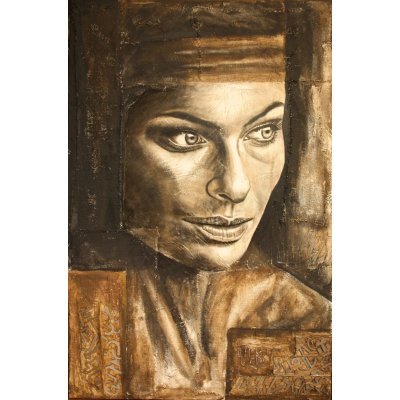 ACRILICO SU INTONACO MARIANO CARRARA ' OLTRE IL BUIO ' dimensioni L 100 X H 150 cm.