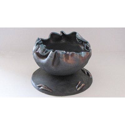 SCULTURA IN CERAMICA LUCIANA PEREGO ' MAROSI ' dimensioni D 25 x H 20 cm.