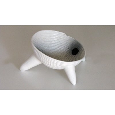 SCULTURA IN CERAMICA LUCIANA PEREGO ' CRATERI ' dimensioni D 28 x H 20 cm.