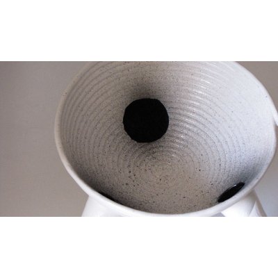 SCULTURA IN CERAMICA LUCIANA PEREGO ' CRATERI ' dimensioni D 28 x H 20 cm.