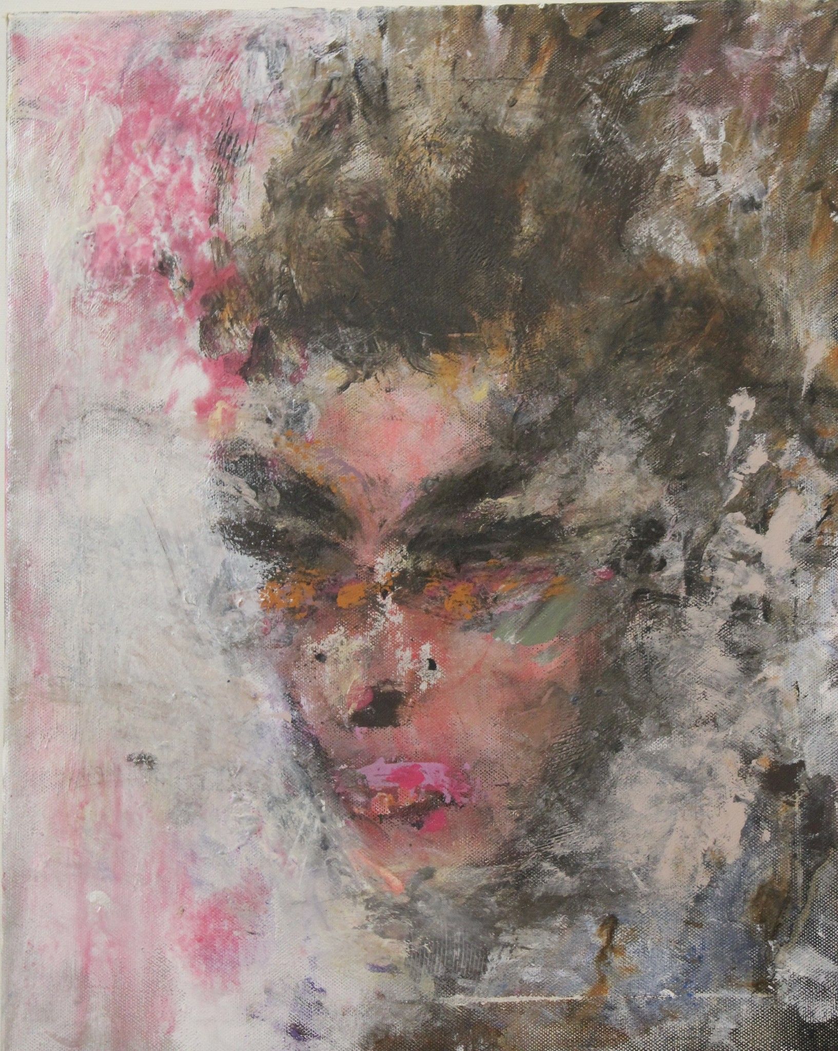 ACRILICO SU TELA  PAOLO DEGAN ' VAMP '  dimensioni L 40 x H 50 cm.