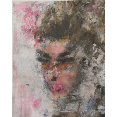 ACRILICO SU TELA PAOLO DEGAN ' VAMP ' dimensioni L 40 x H 50 cm.