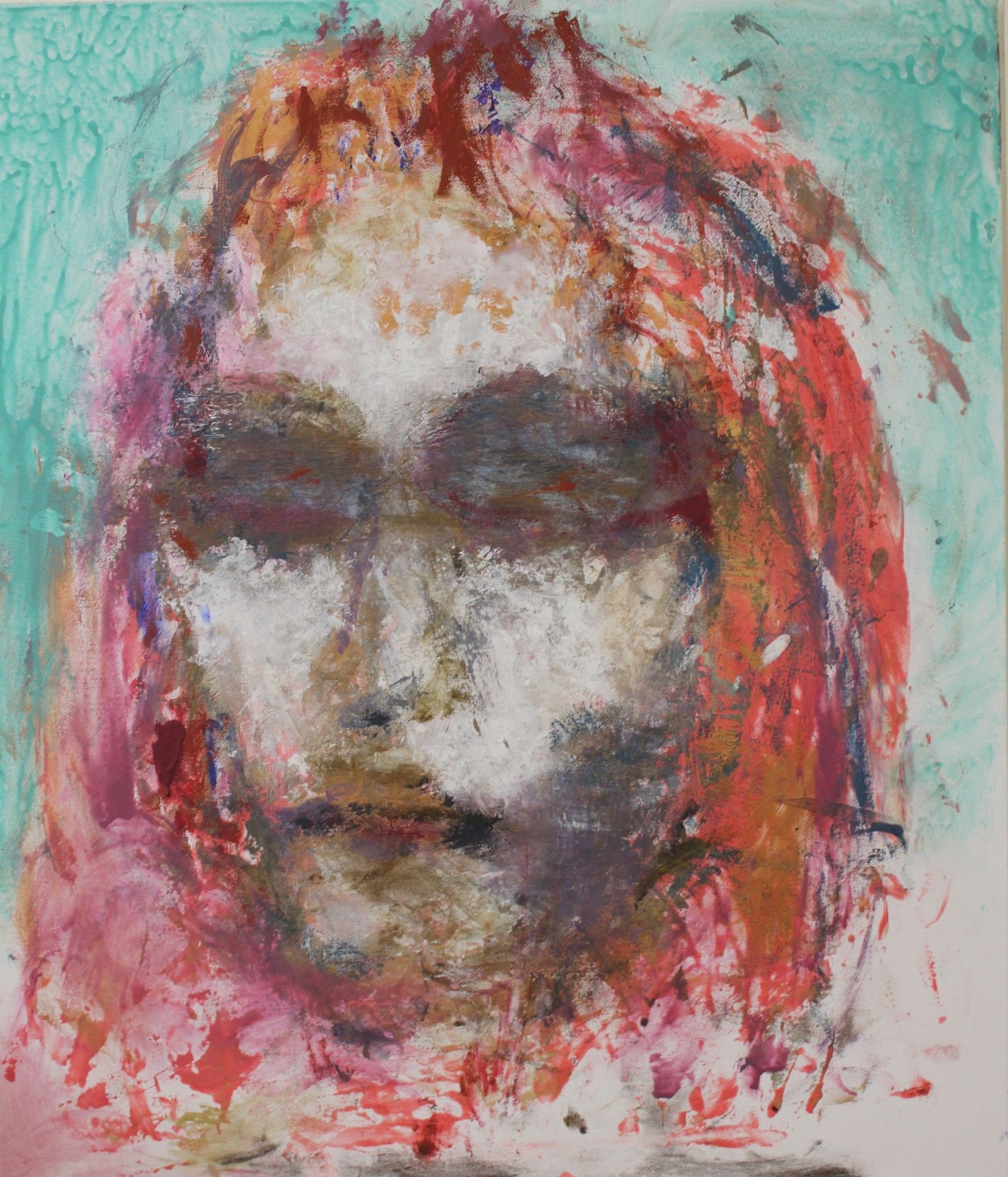 ACRILICO SU TELA  PAOLO DEGAN ' POP '  dimensioni L 60 x H 70 cm.