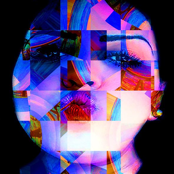 DIGITAL ART  GIUSEPPE PICCIONE ' ANASTASIA '  dimensioni L 100 x H 100 cm.