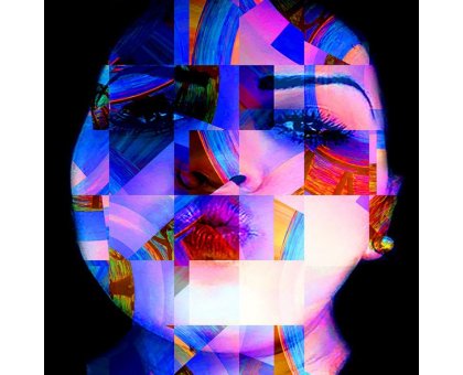 DIGITAL ART GIUSEPPE PICCIONE ' ANASTASIA ' dimensioni L 100 x H 100 cm.