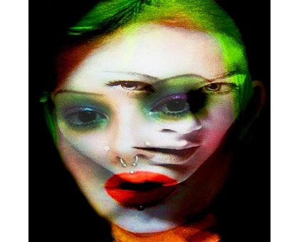 DIGITAL ART GIUSEPPE PICCIONE ' EUROPA ' dimensioni L 100 x H 100 cm.