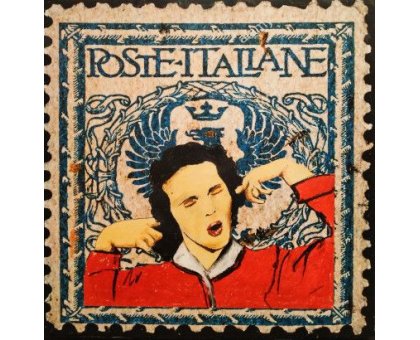 MIXED MEDIA SU TELA WALTER PASSARELLA ' Nr. 240821 ' dimensioni L 40 x H 40 cm.