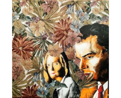 MIXED MEDIA SU TELA WALTER PASSARELLA ' Nr. 150122 ' dimensioni L 50 x H 50 cm.