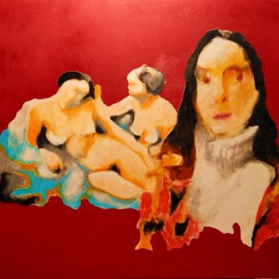 MIXED MEDIA SU TELA WALTER PASSARELLA ' Nr. 140221 ' dimensioni L 80 x H 80 cm.