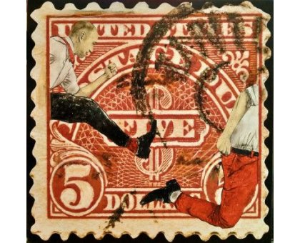 MIXED MEDIA SU TELA WALTER PASSARELLA ' Nr. 170821 ' dimensioni L 40 x H 40 cm.