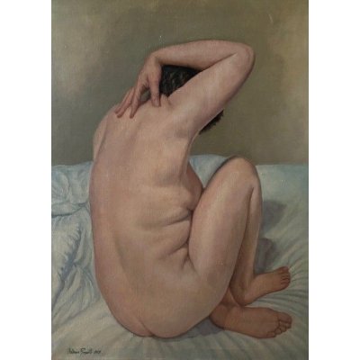 OLIO SU TELA ANTONIO PRESUTTI ' STUDIO DELL 'INCARNATO ' dimensioni L 60 x H 80 cm.