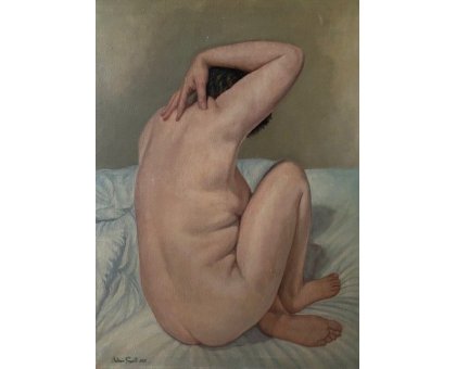 OLIO SU TELA ANTONIO PRESUTTI ' STUDIO DELL 'INCARNATO ' dimensioni L 60 x H 80 cm.