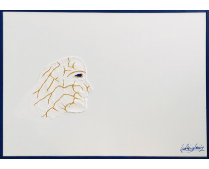 MIXED MEDIA SU TELA LUDWIG LOUIS ' LOST IN SPACE ' dimensioni L 72 x H 52 cm.