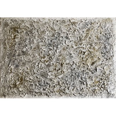 MIXED MEDIA SU TELA LUDWIG LOUIS ' SNOW AND GOLD ' dimensioni L 100 x H 70 cm.