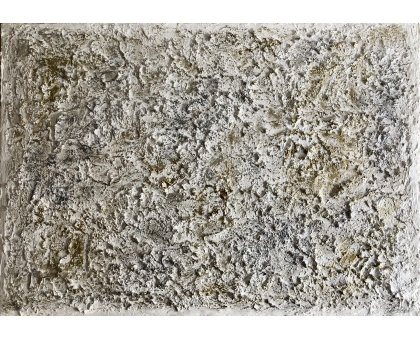 MIXED MEDIA SU TELA LUDWIG LOUIS ' SNOW AND GOLD ' dimensioni L 100 x H 70 cm.