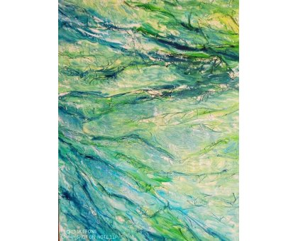 OLIO SU TELA EMMA CAROSI ' ACQUA DOLCE ' dimensioni L 50 x H 70 cm.