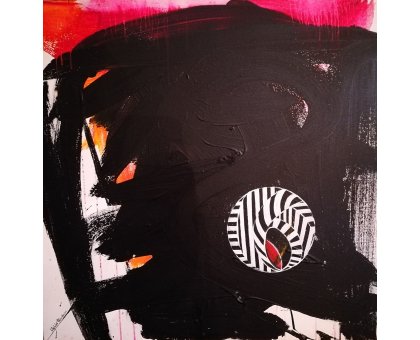 ACRILICO SU TELA PETRUSKA MERISIO ' ARCHETIPO ' dimensioni L 80 x H 80 cm.