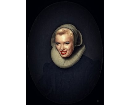 FOTOGRAFIA DIGITALE SU TELA - ARTISTA SLASKY - TITOLO "MM REMB" cm. L 70 x H 100