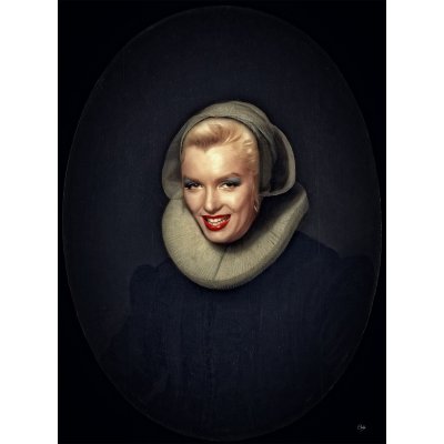 FOTOGRAFIA DIGITALE SU TELA - ARTISTA SLASKY - TITOLO "MM REMB" cm. L 70 x H 100