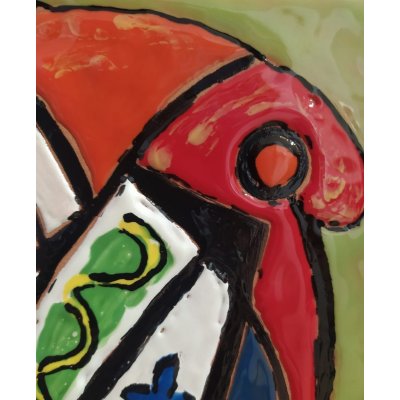 SCULTURA IN TERRACOTTA MARCELLO VITALE ' OMAGGIO A PICASSO 1 ' dimensioni L 70 x H 50 cm.