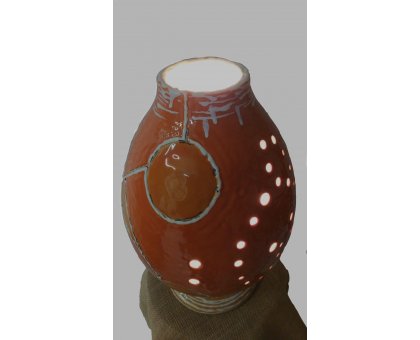 SCULTURA IN TERRACOTTA MARCELLO VITALE ' LUME 1 ' dimensioni H 40 cm.