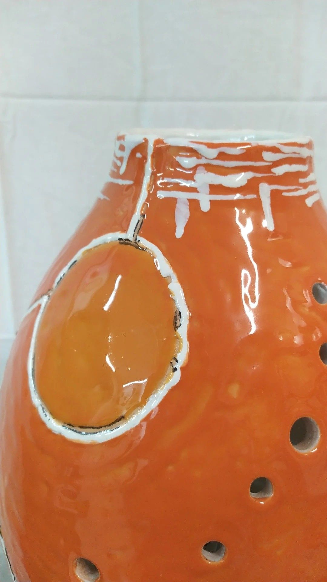 SCULTURA IN TERRACOTTA  MARCELLO VITALE ' LUME 1 '  dimensioni  H 40 cm.