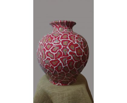 SCULTURA IN TERRACOTTA MARCELLO VITALE ' VASO ROSSO ' dimensioni H 32 cm.