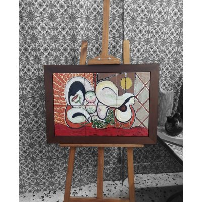 SCULTURA IN TERRACOTTA MARCELLO VITALE ' OMAGGIO A PICASSO ' dimensioni L 70 x H 50 cm.