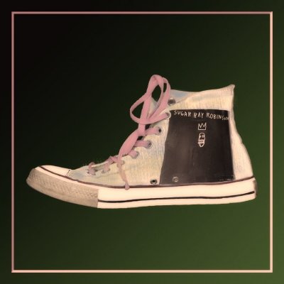 FOTOGRAFIA BEPPE AMEGLIO ' SUGAR RAY ROBINSON ' dimensioni L 30 x H 30 cm.