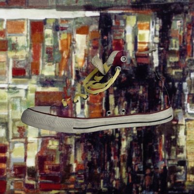 FOTOGRAFIA BEPPE AMEGLIO ' LA BIBLIOTECA ' dimensioni L 30 x H 30 cm.