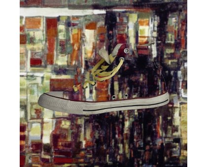 FOTOGRAFIA BEPPE AMEGLIO ' LA BIBLIOTECA ' dimensioni L 30 x H 30 cm.