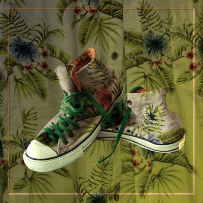 FOTOGRAFIA BEPPE AMEGLIO ' HAWAIAN SELFPORTRAIT ' dimensioni L 30 x H 30 cm.