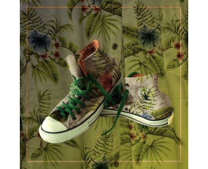 FOTOGRAFIA BEPPE AMEGLIO ' HAWAIAN SELFPORTRAIT ' dimensioni L 30 x H 30 cm.